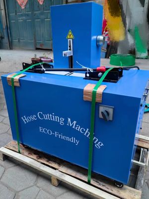 2 Zoll 220V Spannung Schlauch Schneiden und Skiving Maschine mit Knopfsteuerungssystem