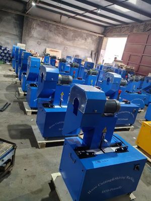 Ein guter Preis. Blaue Farben 128 KG und Größe ist 850*600*1200mm Besondere Merkmale Hydraulische Schlauchschneidemaschine zum automatischen Schneiden Online