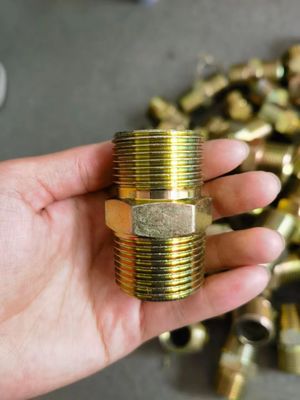 Feine Kohlenstoffstahl-Forklift wiederverwendbares angepasstes Gewindeadapter / Hydraulische Schlauchbefestigungen Hydraulische Schlauch-Ferrulebefestigungen