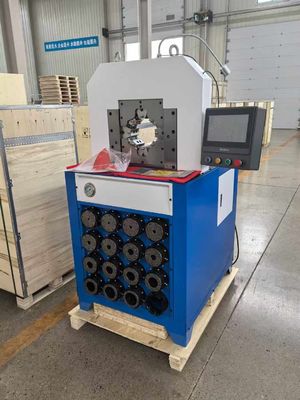 3 Zoll PLC-Steuerungssystem 5,5 kW 300 Stück/h Hydraulische Schlauchpressmaschine 800 Stück/h