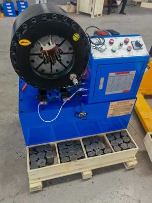 4 Zoll 16 Dies Schlauch Krempmaschine / Hydraulische Gummi Schlauch Krempmaschine Größe 850*530*980 mm