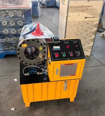220v-415v Gelb 6-51mm GROße leistungsstarke Schlauchkrempmaschine Hydraulische Schlauchkrempmaschine