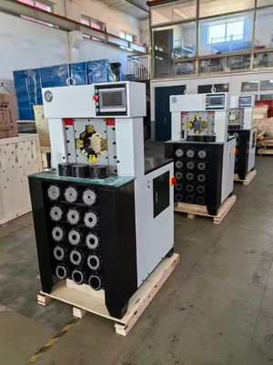 3 Zoll 6-76mm mit 15 Stück hoher Druck Super Dicke Schwarze Farbe Schlauch Krempprozess AC Schlauch Krempmaschine / Schlauchkrempfer / Schlauchdruckgerät mit Zurückhaltung schneller Krempkraft 1500T