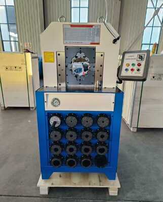 3 Zoll 6-76mm Knopfsteuerung Hydraulische Schlauchcrimping-Maschine mit 15 austauschbaren Stollen für effizientes Schlauchdrücken