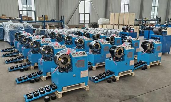 DX68 Elektrische 220 V/380 V 2 Zoll hydraulische Schlauchcrimper mit 6–51 mm Crimpgenauigkeit ± 0,01 mm, 10 Einsätzen und 200 Stück pro Stunde Effizienz