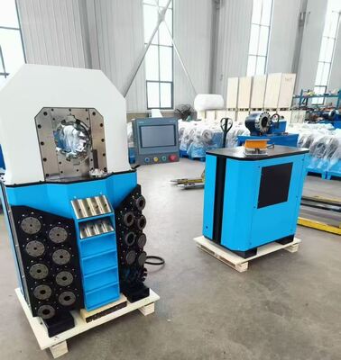 OEM-Service 0,01mm Präzision Hydraulische Schlauchcrimping-Maschine mit 6-102mm Crimping-Bereich und 16 Stollen
