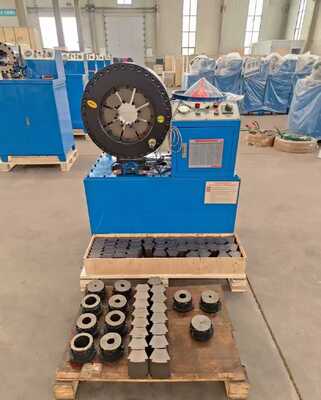 6 Zoll Hydraulische Schlauchcrimping-Maschine mit 4-150mm Crimping-Bereich Große Öffnung und 20 austauschbare Die