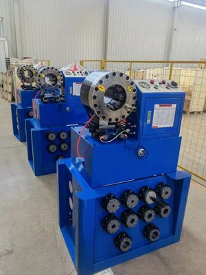Ein guter Preis. 6-38mm Hochdruckschlauch-Kräuselungsmaschinen-hydraulische Bördelmaschine 1-1.5 Zoll mit schneller Würfel-Änderung Online
