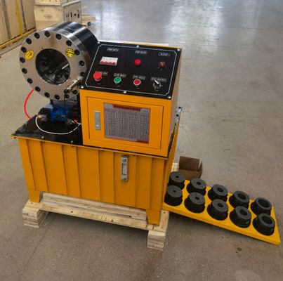 Ein guter Preis. Hochdruckschlauch-Kräuselungsmaschinen-hydraulische unterschiedliche Farbe DX68 3kw 4kw 2 Zoll Online