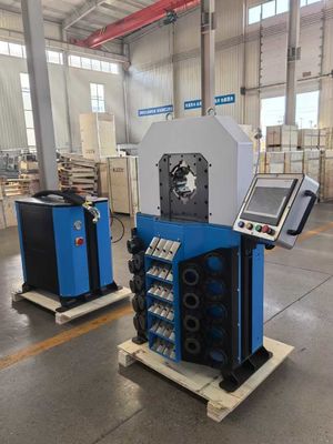 0.01mm Genauigkeit Schlauch Crimping Machine 4 Zoll große Kapazität Crimping Range elektrische hydraulische Crimping Tool