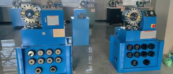 Ein guter Preis. Schlauchcrimping-Maschine aus Edelstahl P38 geflochtener Schlauchcrimper hohe Genauigkeit 1,5 und 2 Zoll mit Rack und schnelle Wechsel Formwerkzeuge Online