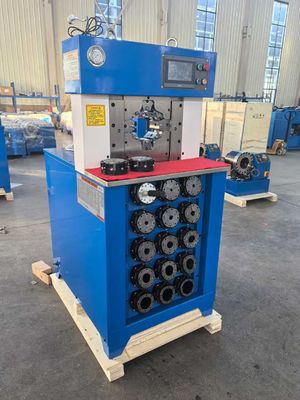3 Zoll PLC-Steuerungssystem 6 - 76mm AC Schlauch Krempmaschine für effizientes Krempeln Maximalöffnung 158mm