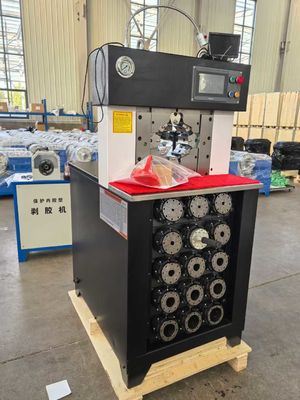 3 Zoll PLC AC Schlauch Krempmaschine für mehr Druck Maximal Öffnung 158mm Schlauch Krempmaschine