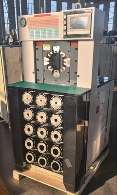 3 Zoll 6-76mm Super Dicke Schwarze Farbe Schlauch Krempprozess AC Schlauch Krempmaschine mit Zurückhalten schneller Krempkraft 1500T