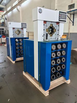 Ein guter Preis. Super Dicke 3 Zoll mit 15 Stäben 6-76mm Blaue Farbe AC Schlauch Krempmaschine mit Zurückhaltung schneller Krempkraft 650T Online