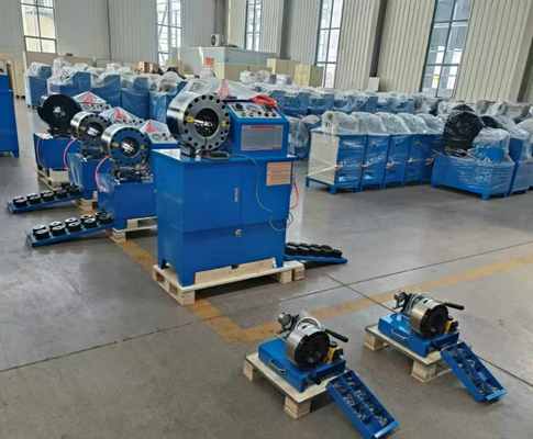 Ein guter Preis. 2 Inch Hydraulic Hose Crimping Machine with Double Functions and 310kgs Net Weight for Efficient Hose Processing Online
