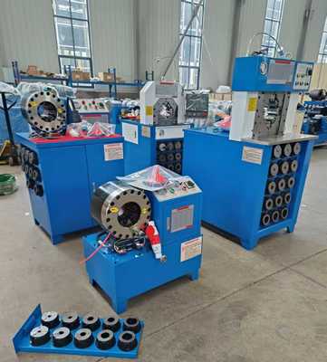DX68 Hydraulikschlauch-Crimpmaschine mit 315 Bar Ölpumpendruck, 220V/240V/380V/415V Spannungsoptionen und 10 Matrizen