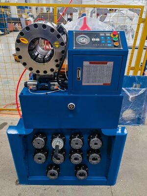Ein guter Preis. 2 Zoll 6–51/64 mm Crimpbereich, hydraulische Schlauch-Crimpmaschine, digitales Steuerungssystem mit Schnellwechsel-Formwerkzeug und Rack und 10 austauschbaren Einsätzen Online