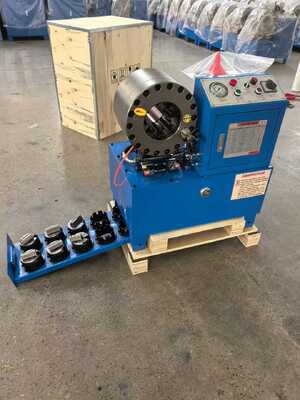 DX68 Hydraulic Hose Crimper with 6-51mm Crimping Range 10 Dies and 200 Pcs Per Hour Efficiency