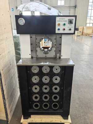 Ein guter Preis. 3-Zoll-Knopfsteuerungs-Hydraulikschlauchpressmaschine mit 6-76mm Pressbereich, 165mm maximaler Öffnung und 15 Werkzeugen Online