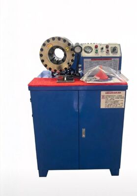 Ein guter Preis. 2 Zoll 600T Gummischlauch-Crimpmaschine, höheres Modell, blaue Farbe, 220 V/380 V Spannung, mit 6–51 mm Reichweite und 10 austauschbaren Einsätzen Online
