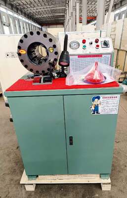 Ein guter Preis. 2 Zoll 600T Gummischlauch-Crimpmaschine, höheres Modell, grüne Farbe, 220 V/240 V/380 V/415 V Spannung mit 6–51 mm Crimpbereich und 10 austauschbaren Einsätzen Online