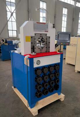 Ein guter Preis. 3-Zoll-Superdickenmodell 220 V/380 V Hydraulikschlauch-Crimpmaschine SPS-Steuerungssystem Größere Kapazität 2800 kN Crimpkraft und 6–76 mm Crimpbereich 15 Matrizen für hydraulische Anwendungen Online
