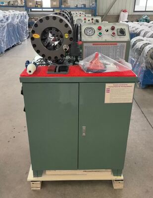 Ein guter Preis. 2 Zoll 600T Gummischlauchcrimpmaschine Höheres Modell Grüne Farbe 220V/240V/380V/415V Spannungsknopfsteuerungssystem mit 6-51mm Reichweite und 10 austauschbaren Stäben Online