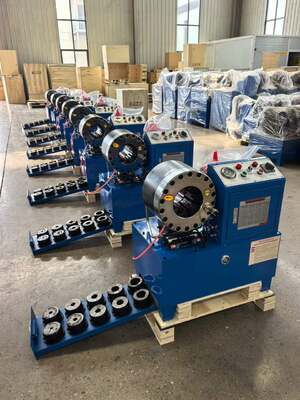 Ein guter Preis. 2 Zoll DX68 Blau Elektrische Hydraulische Schlauchpresse Ohne Schnellwechsel-Formwerkzeuge Von 6mm Bis 51mm Verschiedene Spannungen 10 Matrizen Genauigkeit Und 200 Stück pro Stunde Effizienz Online