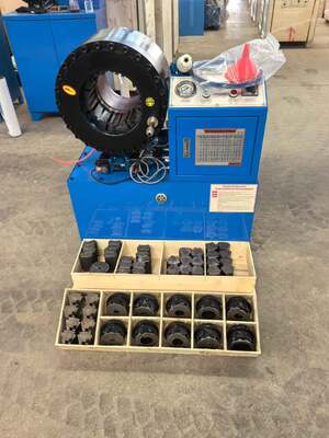 Ein guter Preis. 6 Zoll bis 150 mm hydraulische Schlauch-Crimpmaschine mit unterschiedlicher Spannung, 4–150 mm Crimpbereich, großer Öffnung und 20 austauschbaren Einsätzen Online