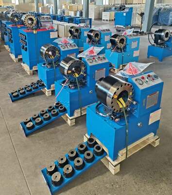 Ein guter Preis. 2 Zoll DX68 Modell blaue elektrische hydraulische Schlauchpressmaschine ohne Schnellwechselwerkzeuge, Pressbereich von 6 mm bis 51 mm, verschiedene Spannungen, 10 Matrizen, Genauigkeit und 200 Stück pro Stunde Effizienz online