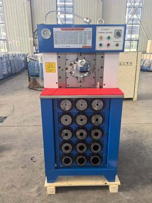 Ein guter Preis. 3 Zoll Superdünne Modell Hydraulikschlauch-Crimpmaschine Schwarz und Blau mit 6-76mm Crimpbereich 165mm maximale Öffnung und 15 Werkzeuge 220V/380V Spannung online